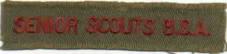 Senior Scouts, BSA shirt strip, SRS-02