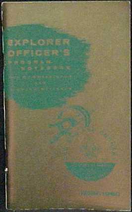 Explorer Officer's Program Notebook, 1959-60